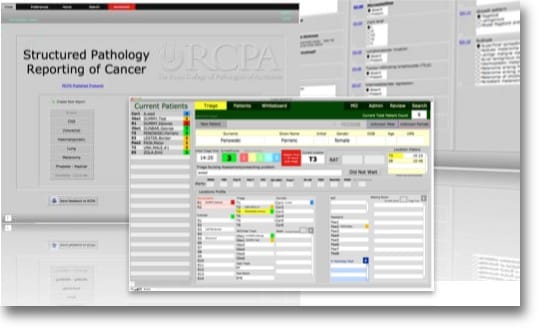 Emergency Department Patient Management System database, Structured Pathology Reporting Tool Database Structured Pathology Reporting and Emergency Department Patient management system database